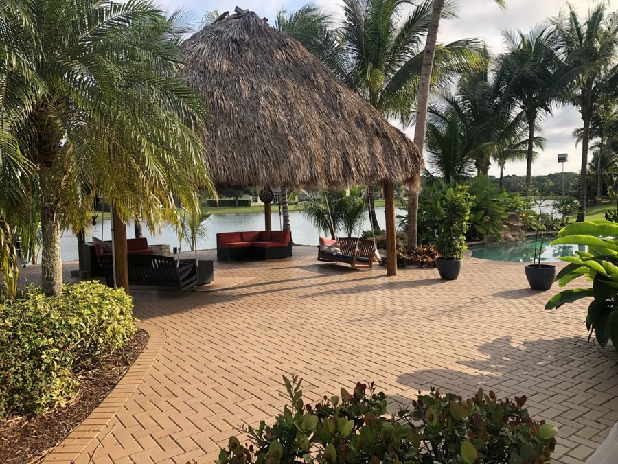 Restored paver patio
